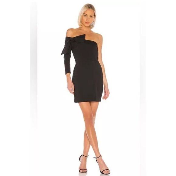 Katie May Dresses & Skirts - Katie May black chances are mini dress One Shoulder Bow Cutout Cocktail small n3